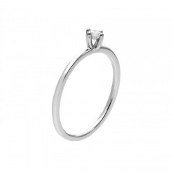 Anillo solitario con diamante central de 0.10 ct