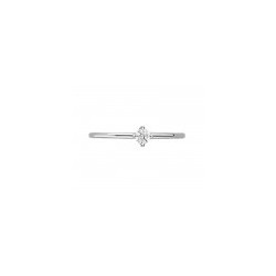 Anillo solitario con diamante central de 0.10 ct