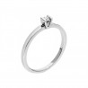 Anillo solitario en 14K y diamante central en 0.05 ct