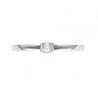 Anillo solitario en 14K y diamante central en 0.05 ct