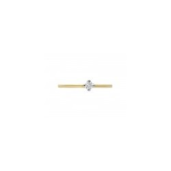 Anillo solitario en Oro amarillo 14K de 1.07 gr de 0.09 ct