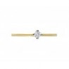 Anillo solitario en Oro amarillo 14K de 1.07 gr de 0.09 ct