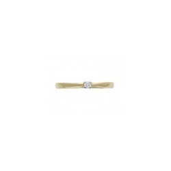 Anillo solitario en Oro Amarillo de 14K 1.55 gr