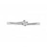 Nuevo anillo solitario con diamante de 0.06 ct