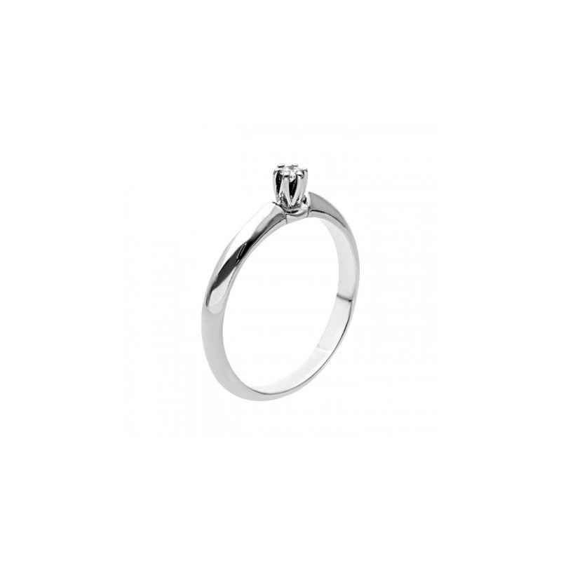 Anillo solitario con un diamante de 0.05 ct