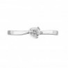 Anillo solitario en 14k de 0.16 ct