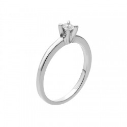 Anillo solitario con diamante 0.15 ct