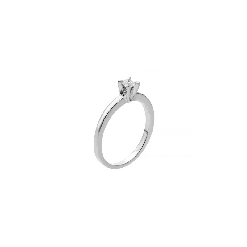 Anillo solitario con diamante 0.15 ct