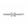 Anillo solitario con diamante 0.15 ct