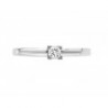 Anillo solitario con diamante central de 0.20 ct en 14K