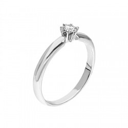 Anillo solitario con diamante de 0.40 ct
