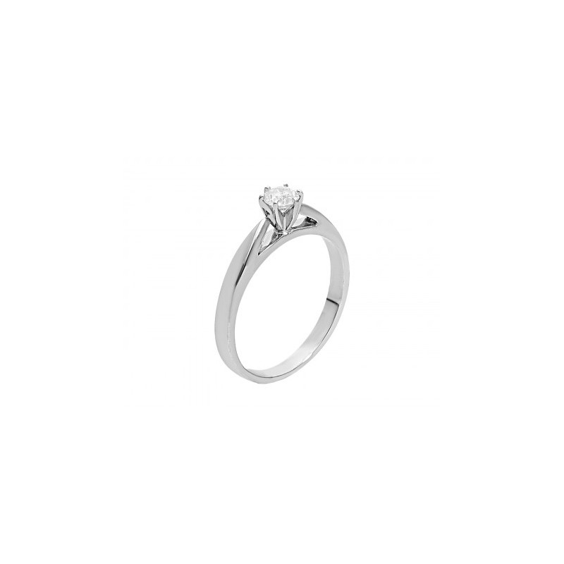 Anillo solitario de 14K 0.26 ct