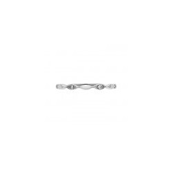 Churumbela en oro blanco y diamantes 0.16 ct