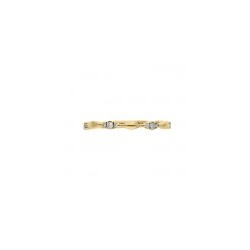 Churumbela oro amarillo con diamantes 0.14 ct