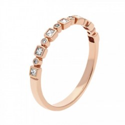 Churumbela de 14K y diamantes 0.16 ct