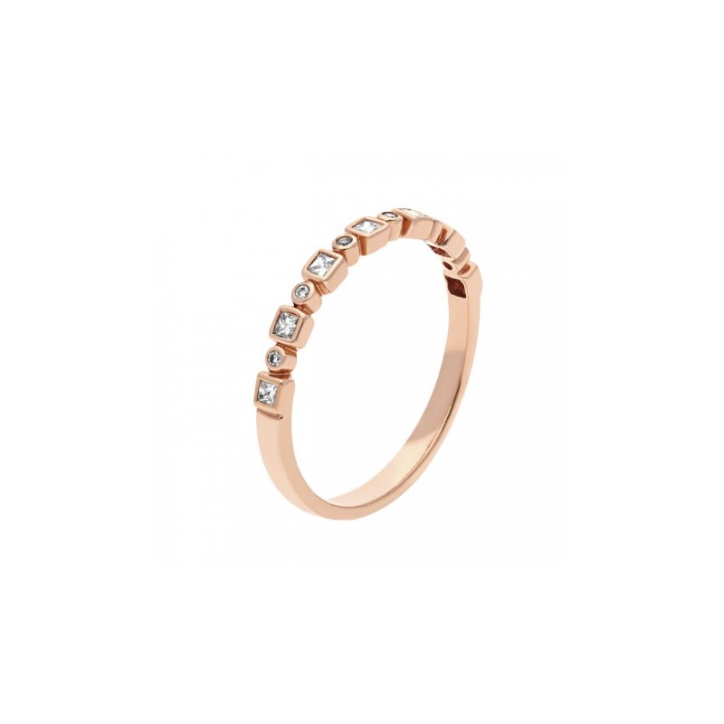 Churumbela de 14K y diamantes 0.16 ct